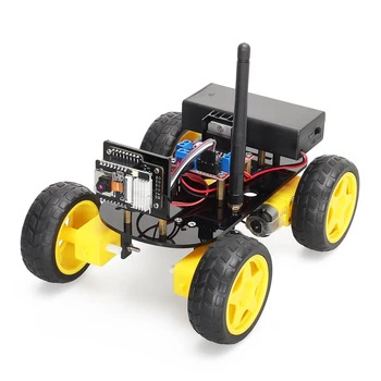 4WD intelligens robot autó ESP32 kamera Wifi automatizálási készlet Arduino programozásához ESP robot antennával Tanulás komplett kódoló készlet