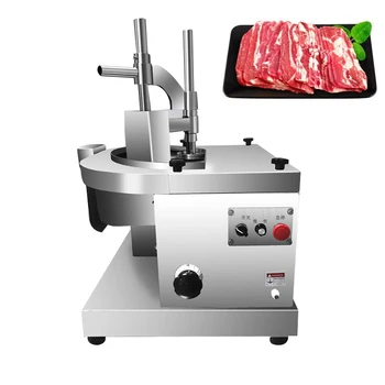 Kereskedelmi húsvágó gép rozsdamentes acél friss hús szeletelő pelyhes elektromos hússzeletelő gép 220V 110V