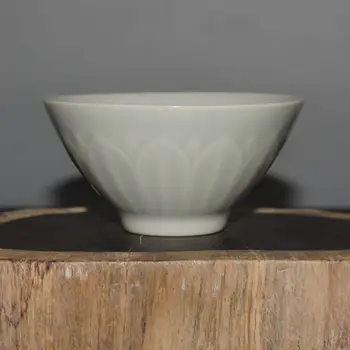 Kínai fehér máz porcelán lótusz alakú teáscsésze