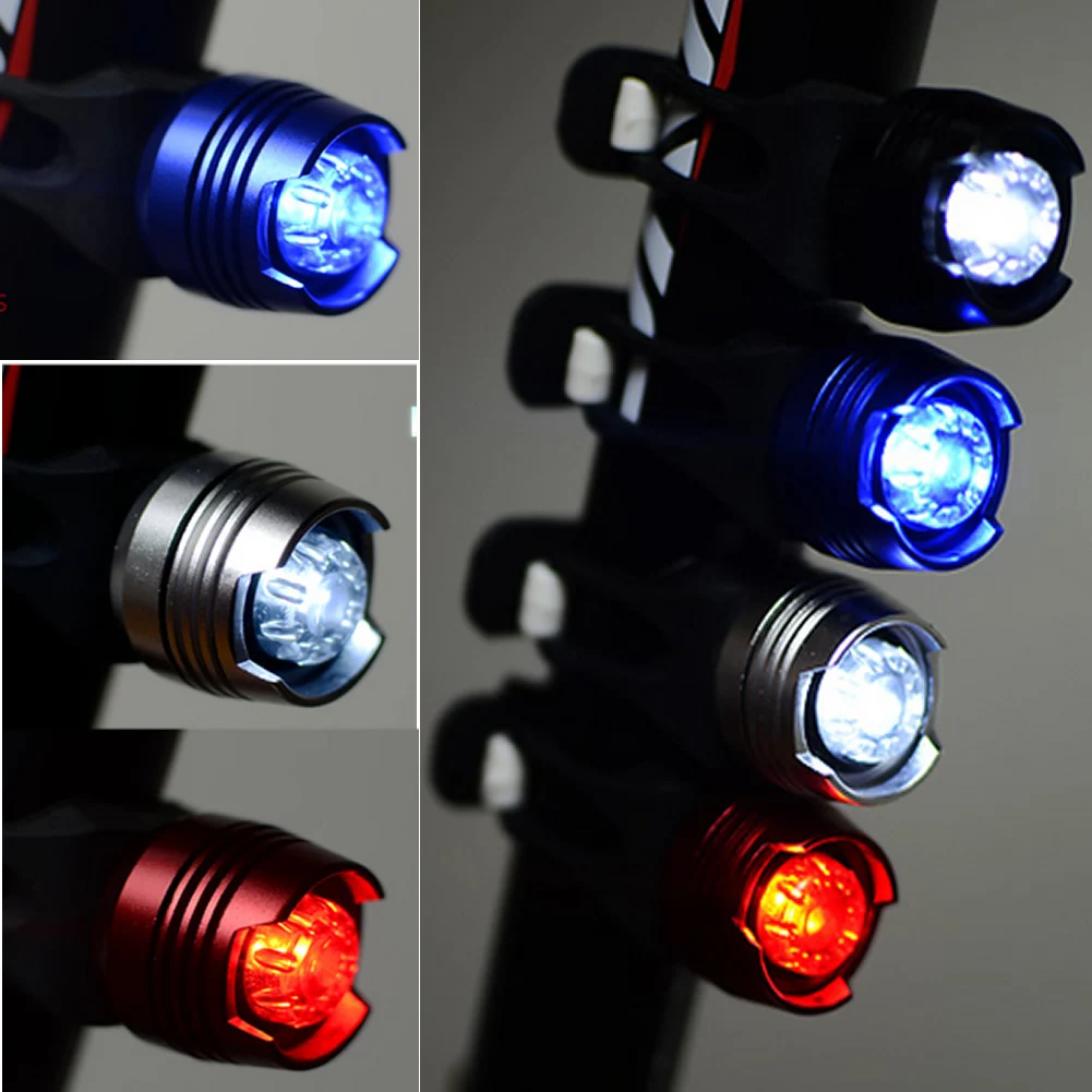 LED kerékpáros kerékpár első hátsó hátsó sisak könnyű biztonsági figyelmeztető lámpa leejtése szállítás4