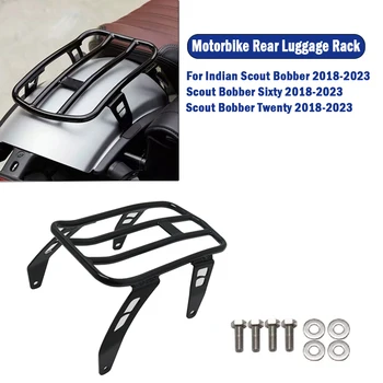 Motorkerékpár hátsó ülés csomagtartó acél tartó sárvédő polc alkatrészek Tartozékok Indian Scout Bobber Sixty Twenty számára 2018-2023