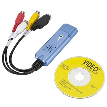 USB 2.0 Video Capture Card VHS VIDEOMAGNÓ TV DVD átalakító Mac OS X PC-hez Windows 7 8 10 Csere tartozékok
