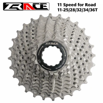 ZRACE kerékpár kazetta 11 Speed Road / MTB Bike Freewheel 11-25T / 28T / 32T / 34T / 36T, kompatibilis az Ultegra 105