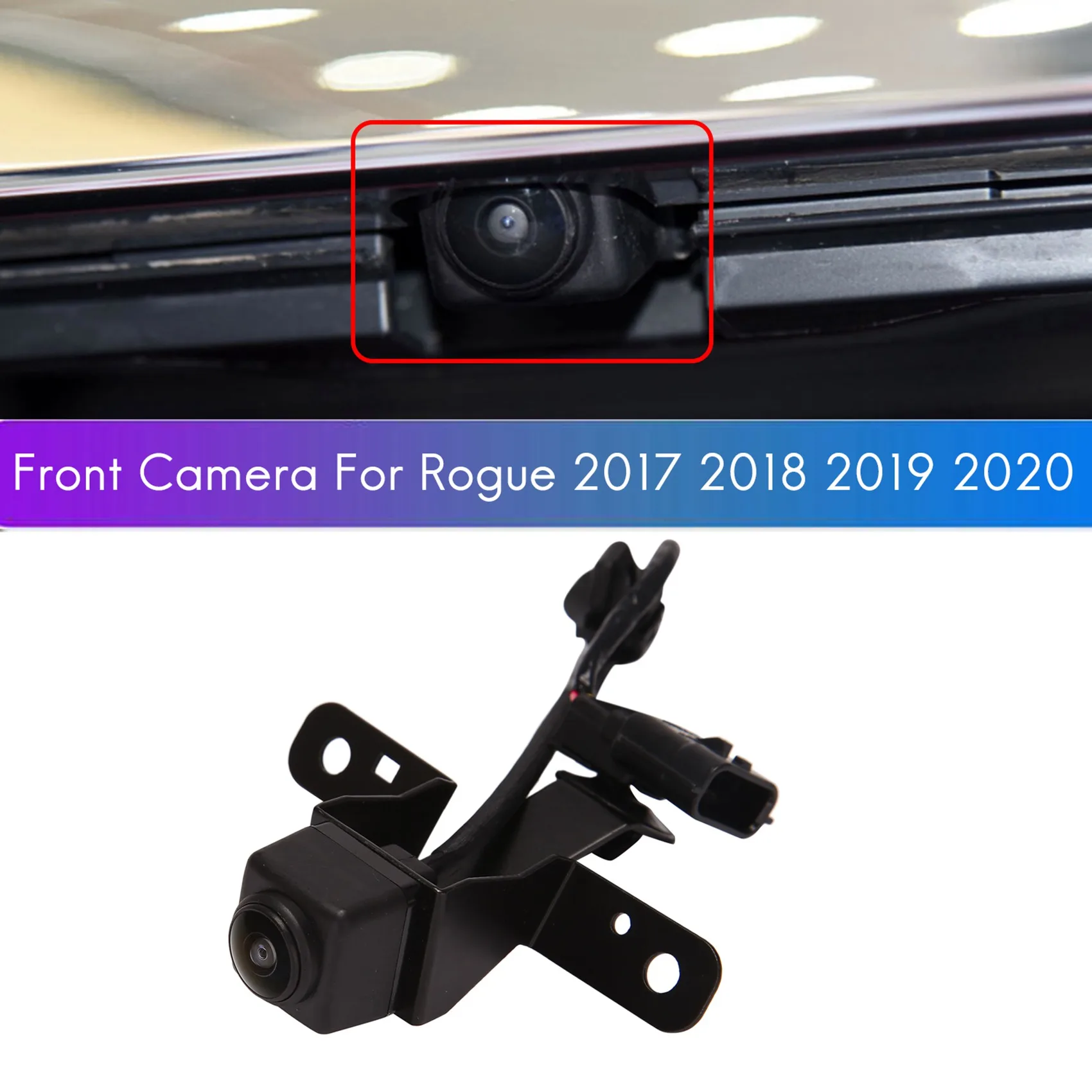 Új első hűtőrács parkolósegítő kamera 284F1-6FL0A Nissan Rogue 2017 2018 2019 20201